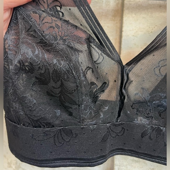 Wacoal Black Lace Bra Sz 34 Style #810340 - Picture 3 of 14